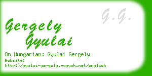 gergely gyulai business card
